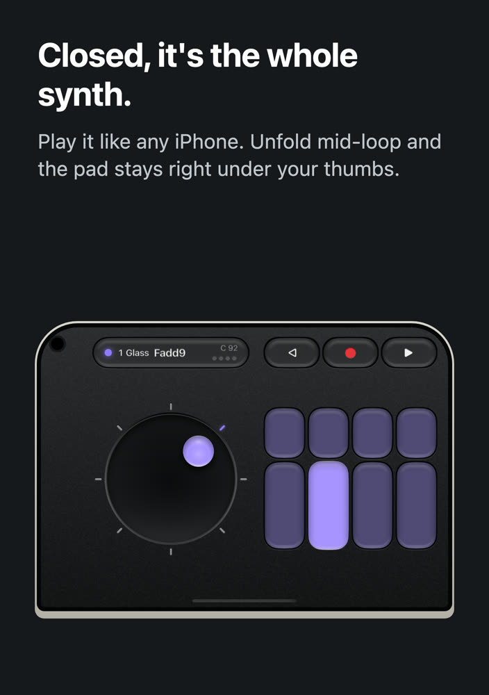 Octal on the shut iPhone Duo's outer screen