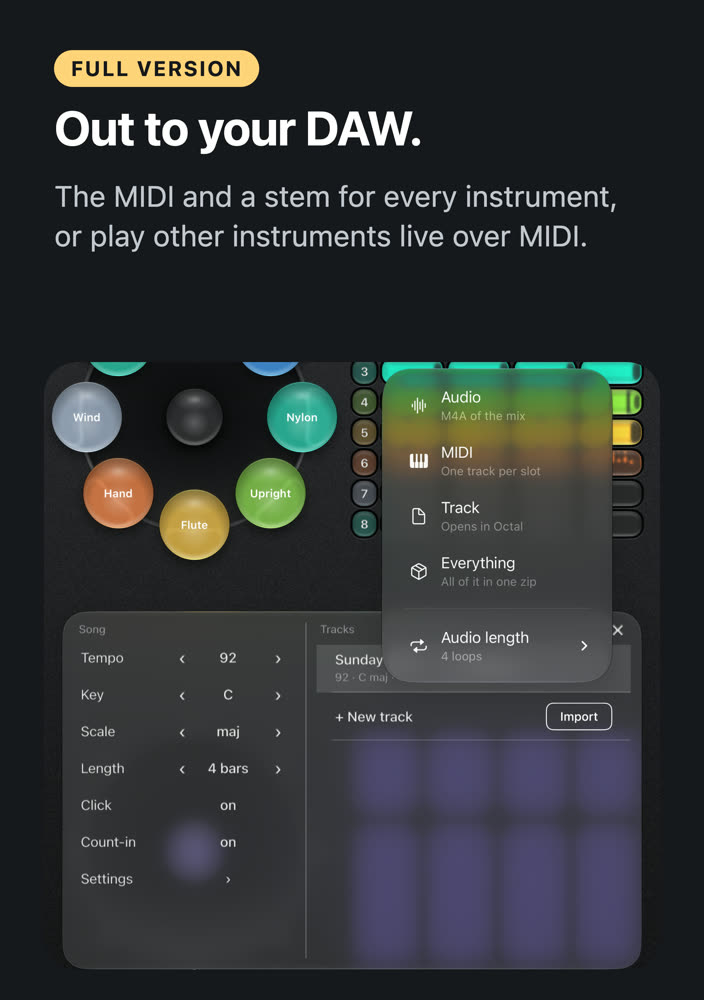 Export to a DAW